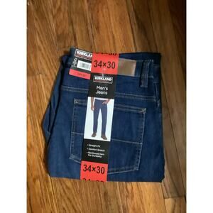 Minimal Classic: Kirkland Signature Straight Fit Jeans 34x30 – Blue – New